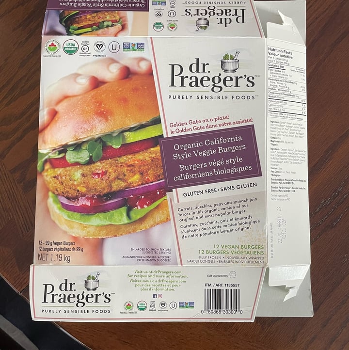 review photo of Dr. Praeger's California Veggie Burgers shared by @bjvn on 31 Mar 2022 - review