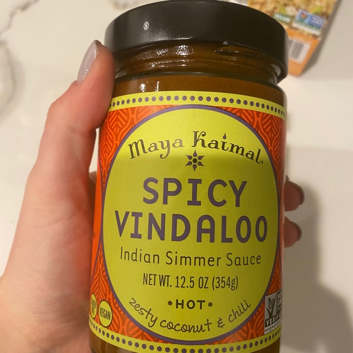 photo of Maya Kaimal spicy vindaloo sauce shared by @elizabethva on  13 Jan 2021 - review