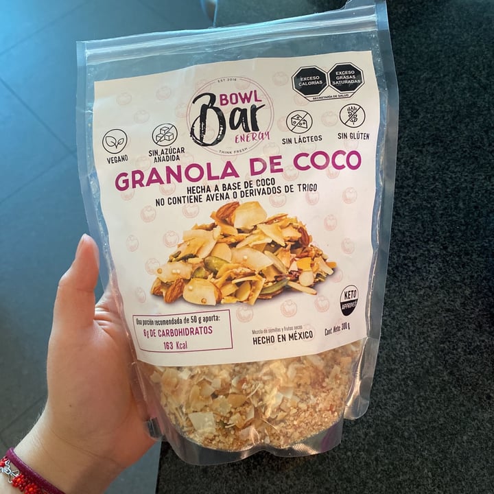 review photo of Bowl bar energy Granola De Coco shared by @nataliamora on 01 Aug 2021 - review