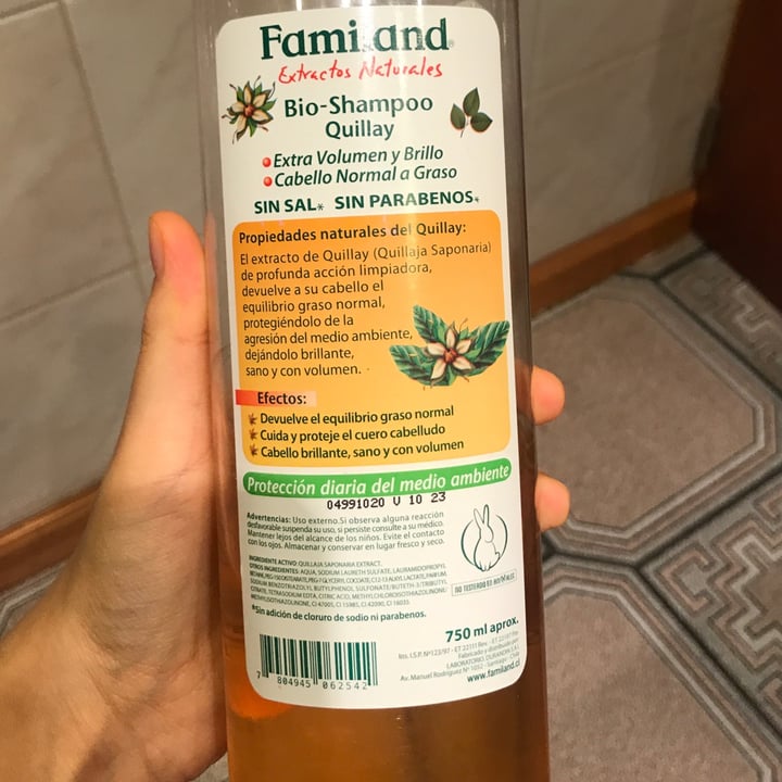 photo of Familand Shampoo Quillay shared by @danicst on  04 Feb 2021 - review