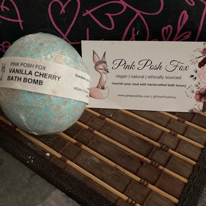 photo of Pink Posh Fox Vanilla Cherry Bath Bomb shared by @archiesmum on  12 Jul 2021 - review
