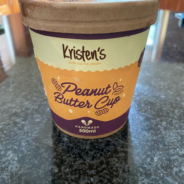 photo of Kristen's Kick-Ass Ice Cream - Heritage Market Vegan Peanut Butter Cup shared by @julievan on  16 Feb 2022 - review