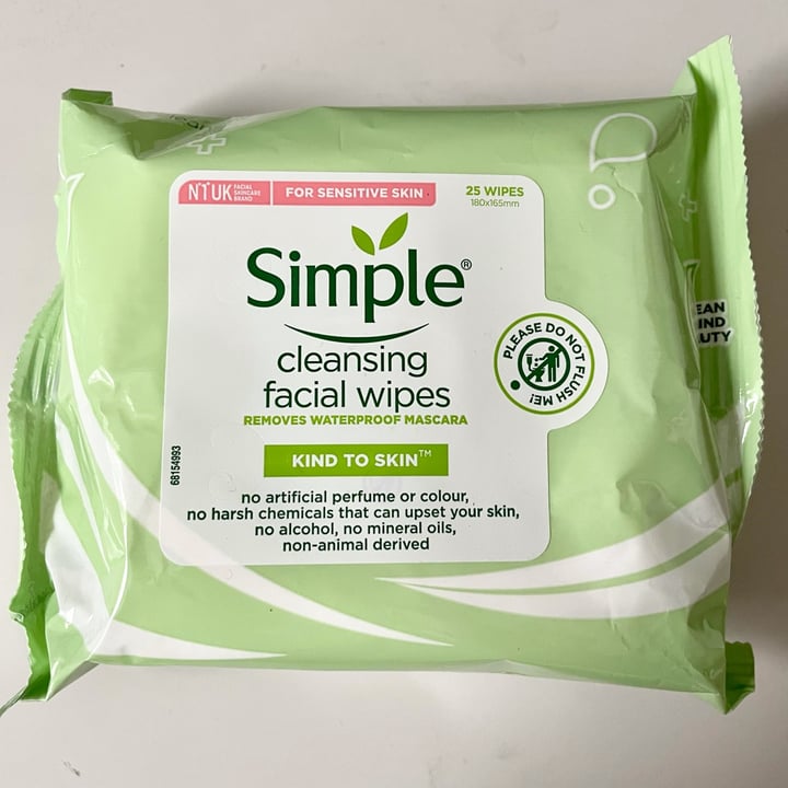 review photo of Simple Cleansing Wipes shared by @appleappleamanda on 24 Sep 2021 - review