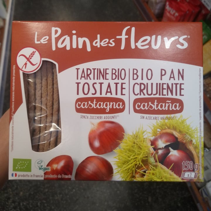 photo of Le Pain des Fleurs Bio pan crujiente de castaña shared by @tamirisst on  11 May 2022 - review
