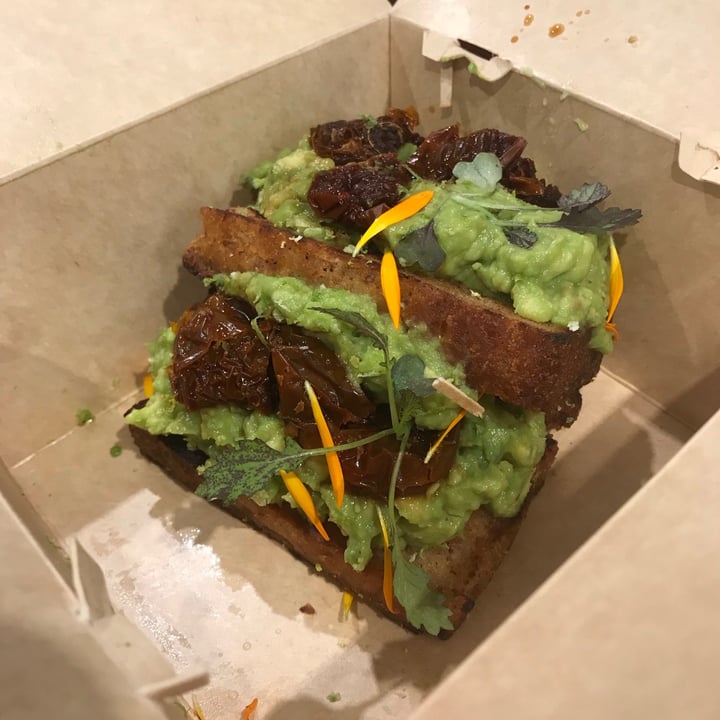 review photo of Let it V - Vegan Sushi Focaccia avo-toast shared by @trinu on 25 May 2021 - review