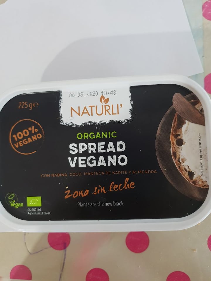 photo of Naturli' Organic Vegan Spreadable shared by @olgabracote on  25 Apr 2020 - review