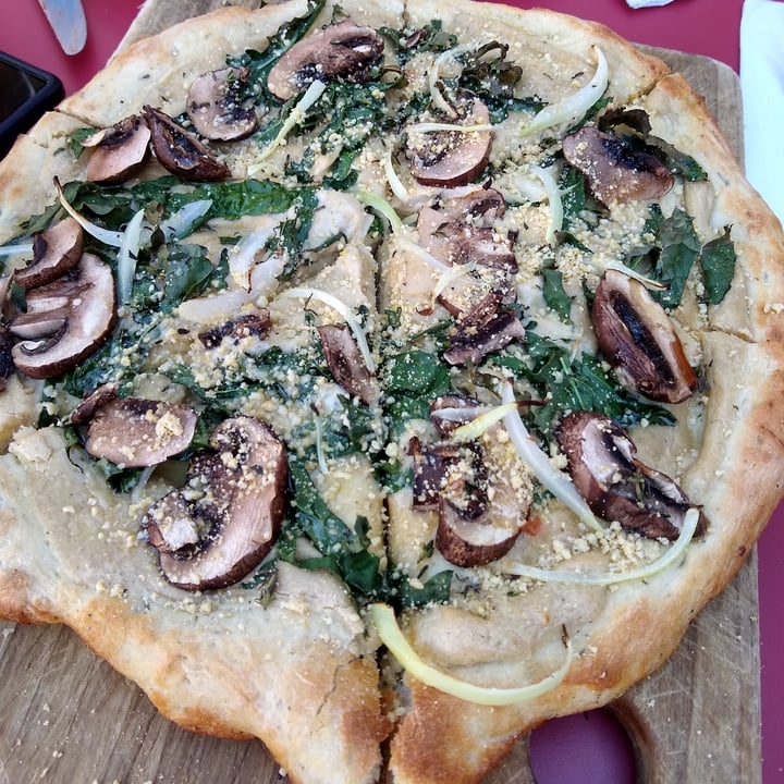 photo of Seedz Café Kale Mushroom Bechamel Pizza shared by @ninetypercent on  10 Nov 2022 - review
