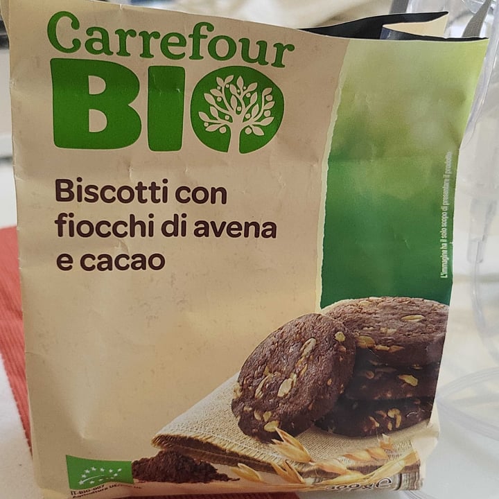 photo of Carrefour Bio Biscotti Fiocchi Avena e Cacao shared by @rekhaevola on  06 Apr 2022 - review