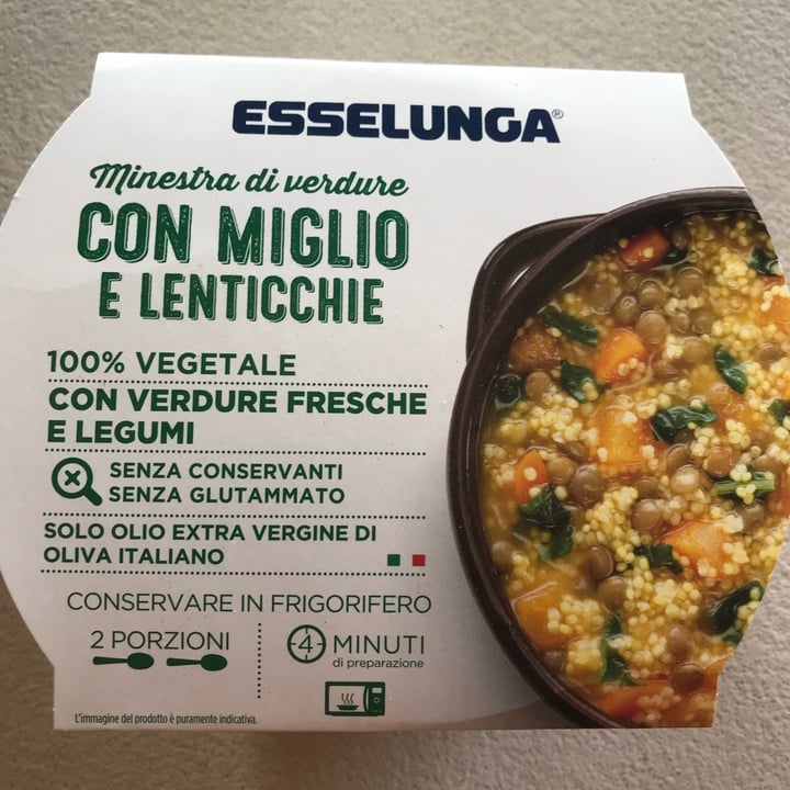 photo of  Esselunga minestra cin miglio e lenticche shared by @rebeljana on  03 Oct 2022 - review