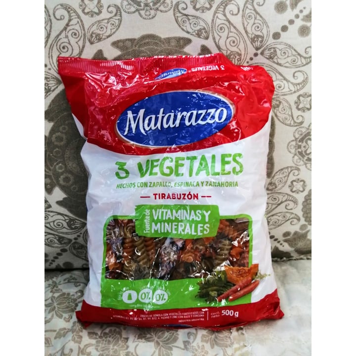 photo of Matarazzo Tirabuzón de Tres Vegetales- Zapallo, Especina Y Zanahoria shared by @maruvegana on  25 Oct 2020 - review