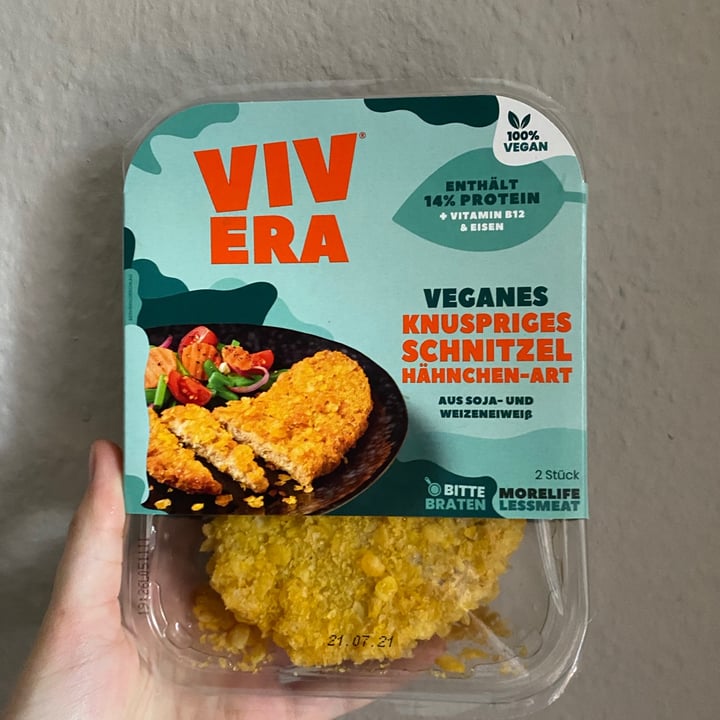 photo of Vivera Veganes knuspriges Schnitzel shared by @holasoymylk on  07 Jul 2021 - review