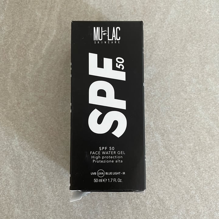 review photo of Mulac cosmetics SPF 50 Face Water Gel shared by @giuliacar7 on 16 May 2022 - review