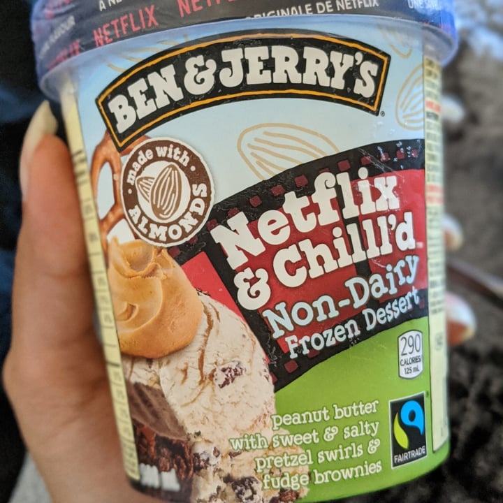 photo of Ben & Jerry's Netflix & Chilll'd Non-Dairy Frozen Dessert shared by @ttvqueenvegan on  12 Oct 2020 - review