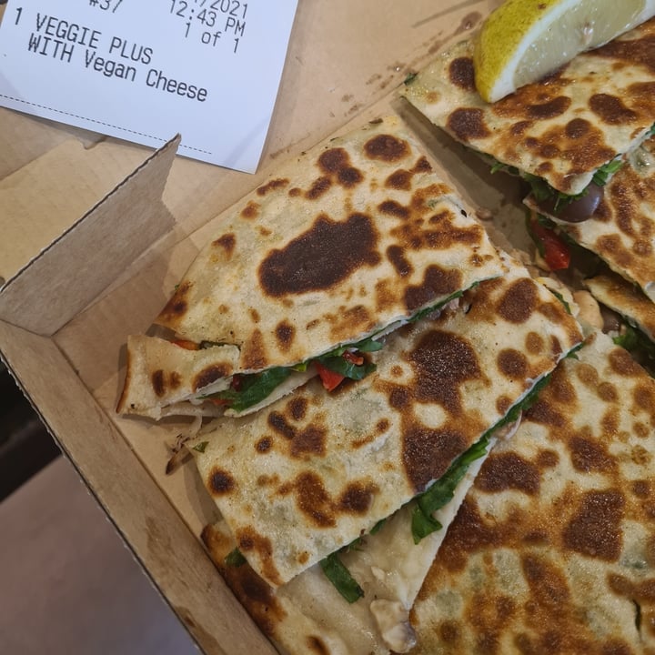 review photo of Gözleme King Vege plus (add vegan cheese) shared by @emmii on 09 Feb 2021 - review
