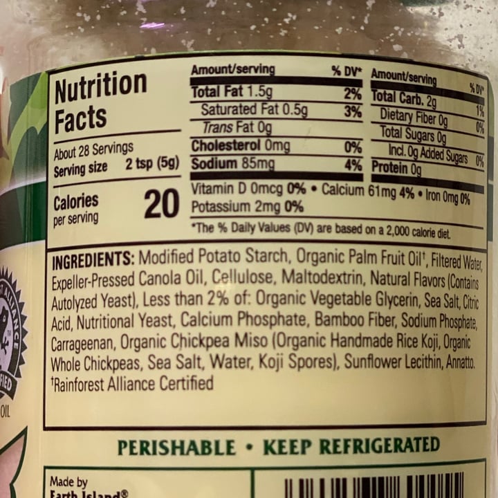 review photo of Follow Your Heart Dairy-Free Parmesan Shredded shared by @kheidkamp on 17 Jan 2021 - review