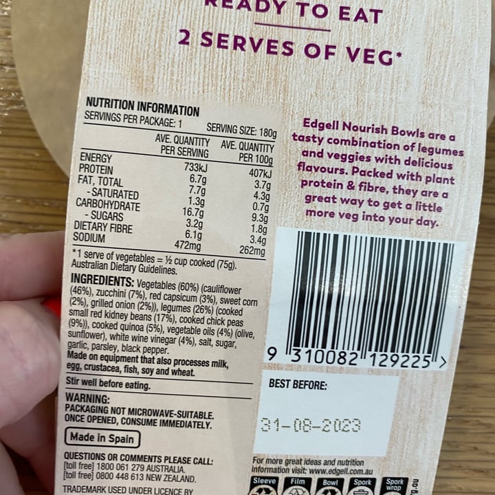 review photo of Edgell Nourish bowl - zesty cauli rice shared by @arianemeschiatti on 25 Jul 2022 - review