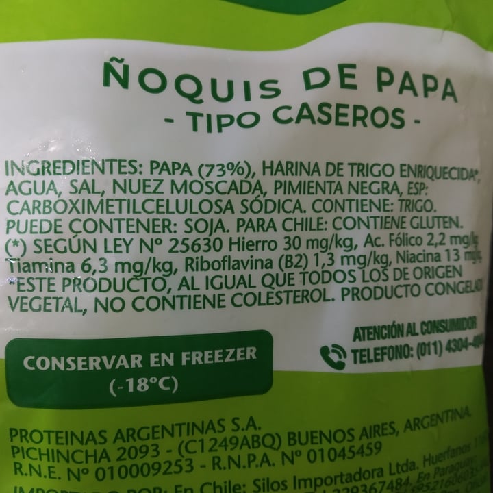photo of Vegetalex Ñoquis De Papa shared by @easyvgan on  08 Jun 2021 - review