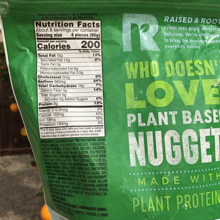 photo of Raised & Rooted Plant Based Nuggets shared by @simplidished on  13 Feb 2021 - review