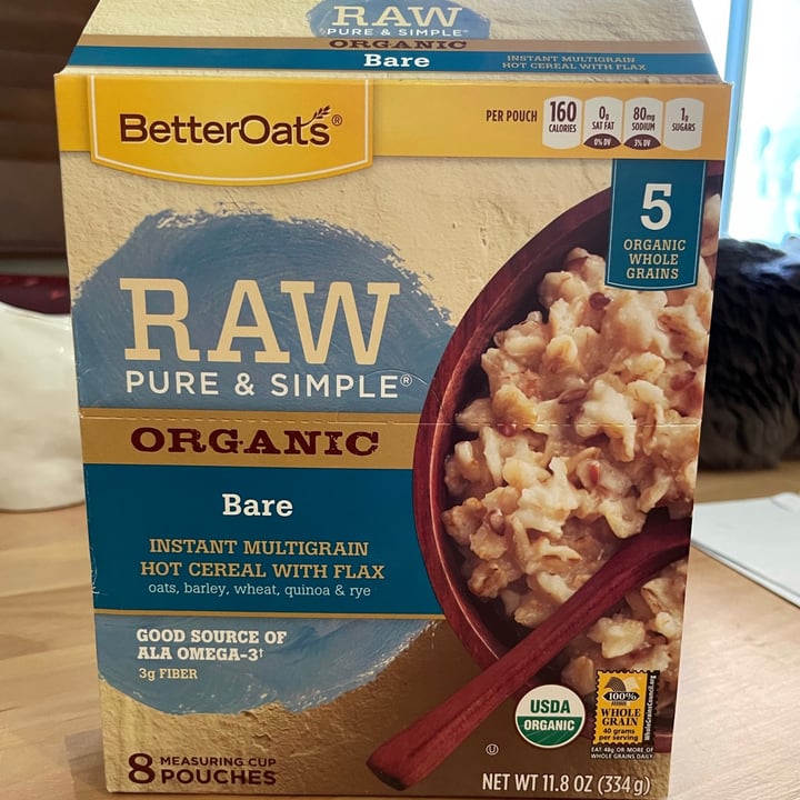 photo of Better Oats Bare instant multigrain hot cereal shared by @vb on  26 Jun 2021 - review