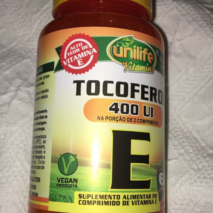 photo of Unilife Vitamins Tocoferol 400 UI - Vitamina E shared by @ymrg on  08 May 2022 - review
