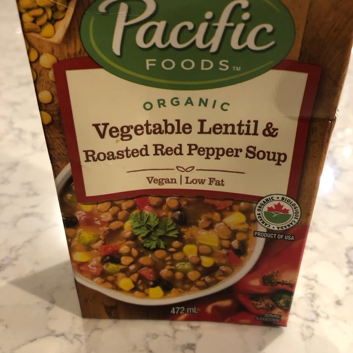 photo of Pacific Foods Vegetable lentil & roasted red pepper soup shared by @threelittlebirdsfarm on  03 Nov 2021 - review