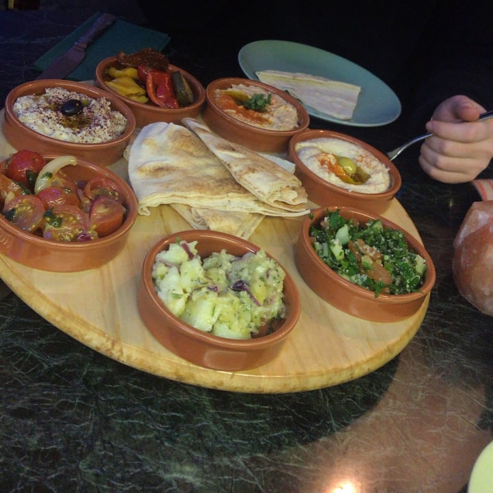 photo of Tahini Vegan Mezze Platter shared by @veganfoodiee on  06 May 2020 - review