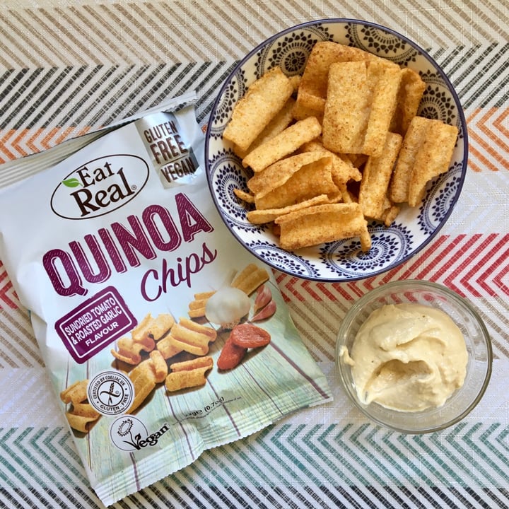 photo of Eat Real Sundried Tomato & Roasted Garlic Flavour Quinoa Chips  shared by @taz on  22 Mar 2021 - review