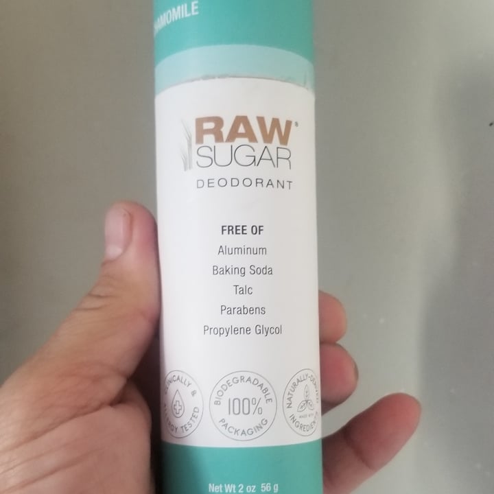photo of Raw Sugar Cucumber + Chamomile Deodorant shared by @anniemae23 on  02 Apr 2022 - review