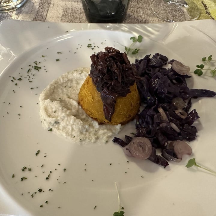 photo of Ristorante Vegano Biologico La Lanterna Flan di zucca shared by @criscros on  04 Oct 2022 - review