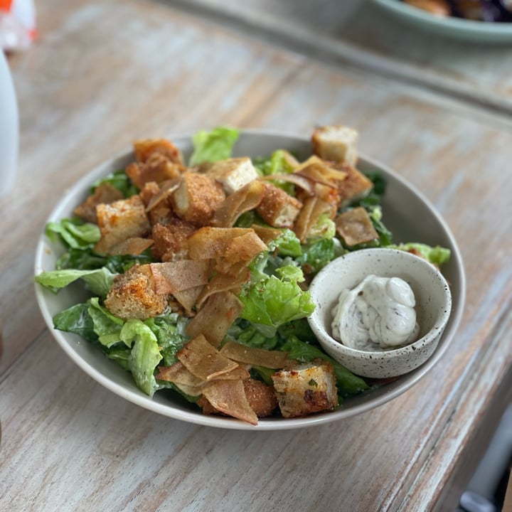 photo of I Am Vegan Babe Cafe Caesar Salad (w/"chicken") shared by @sharrenfiona on  18 Oct 2021 - review