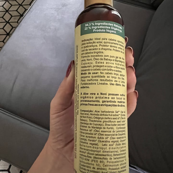 review photo of Livealoe Condicionador Fortalecedor shared by @julianamda2107 on 09 May 2022 - review