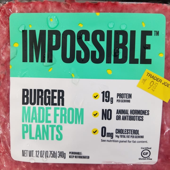 photo of Impossible Foods Impossible Burger Patties shared by @doglover1 on  01 Jul 2021 - review