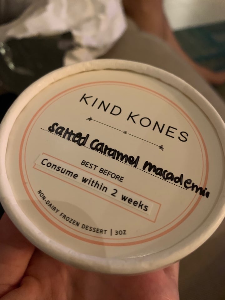 photo of Kind Kones Salted caramel macadamia shared by @sachacarina on  18 Jun 2020 - review