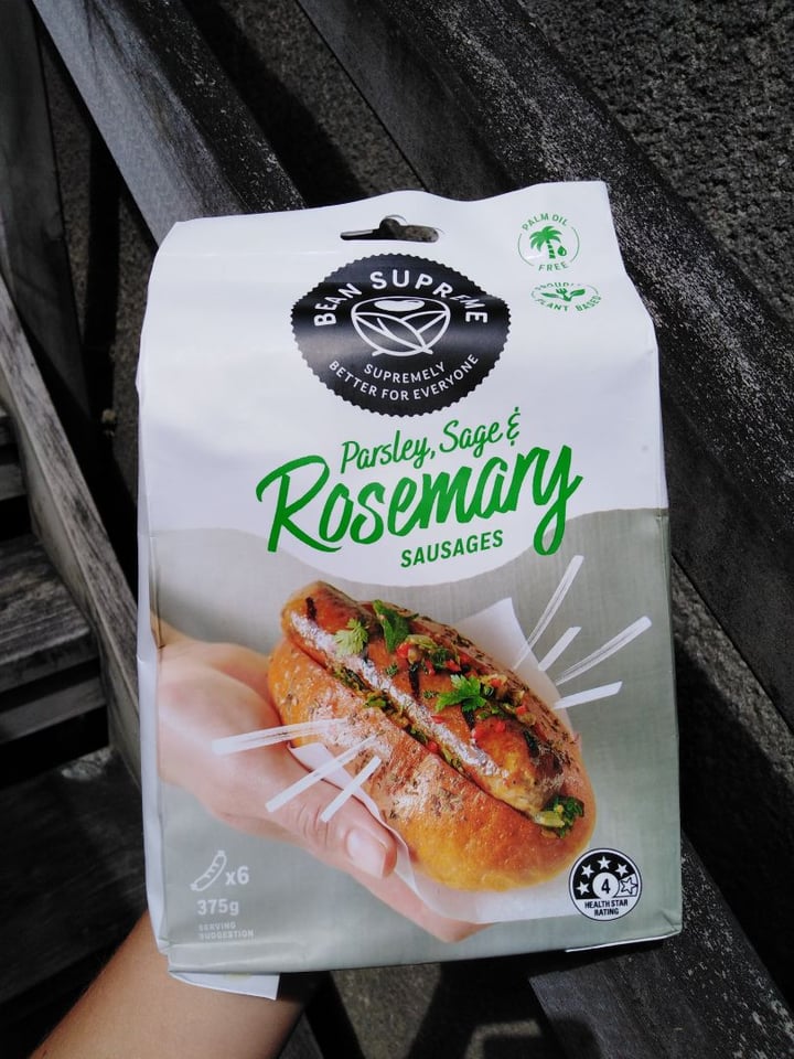 review photo of Bean Supreme Parsley Sage & Rosemary Sausages shared by @maddalena on 28 Jan 2020 - review