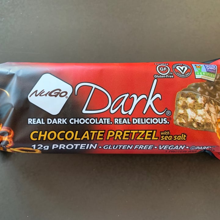 review photo of NuGo Dark Chocolate Pretzel shared by @khart24 on 24 Feb 2021 - review