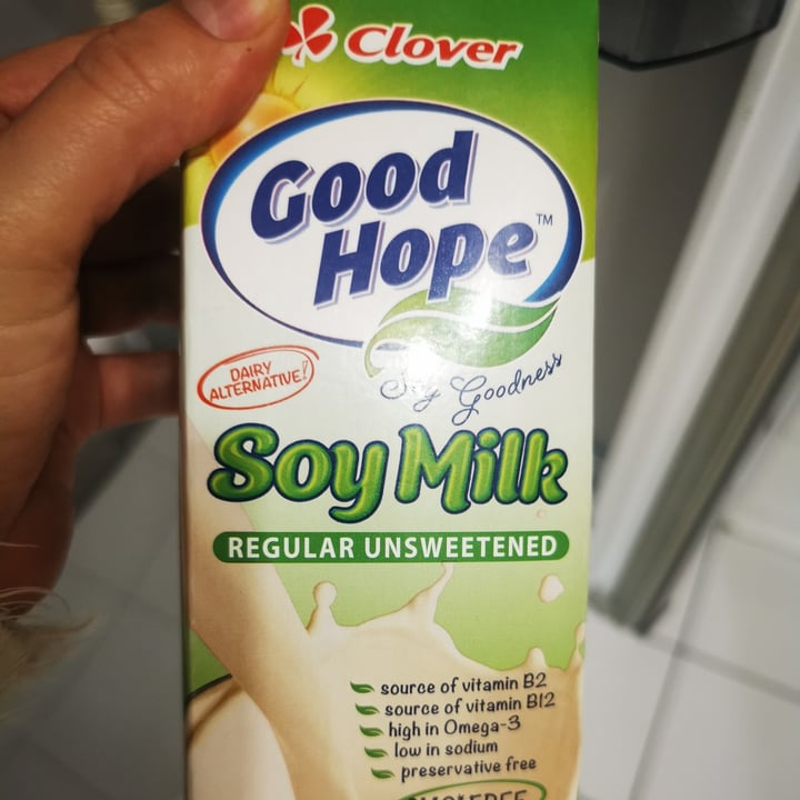 photo of Clover Good Hope soy milk Unsweetened shared by @laurenkhill on  02 Aug 2021 - review