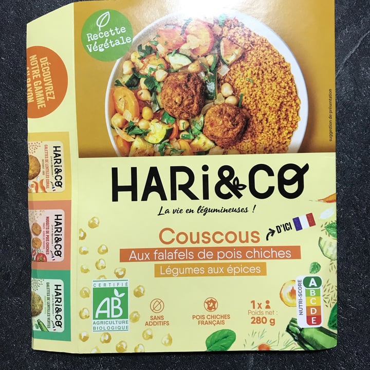 photo of Hari&Co Couscous au falafels de pois chiches, Legumes au epices shared by @traceyinfr on  23 Jul 2022 - review