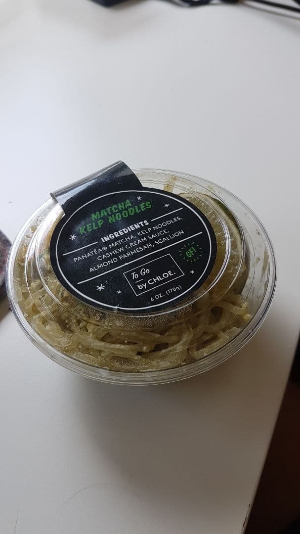 Foto do prato “Matcha kelp noodles”