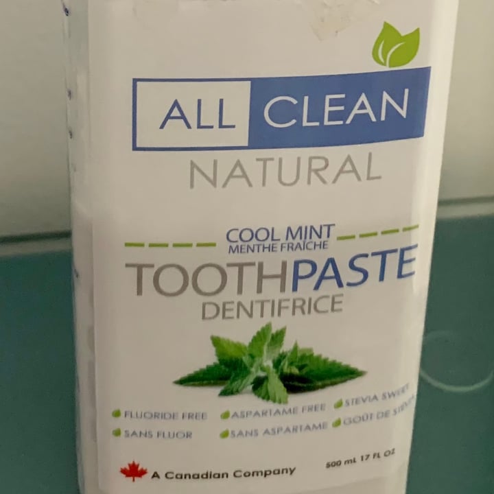 photo of All clean naturals Cool Mint Toothpaste shared by @operakitti on  11 Jun 2021 - review