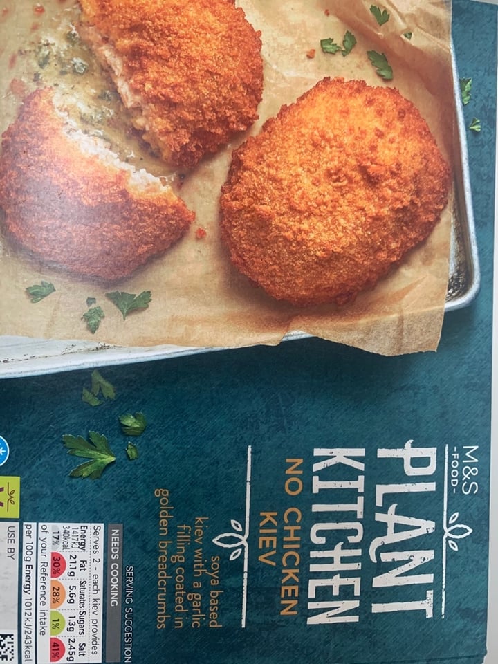 photo of Plant Kitchen (M&S) No chicken kiev shared by @sh0405 on  09 Apr 2020 - review