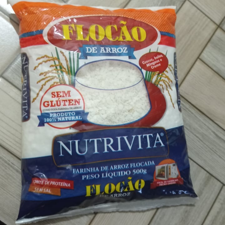 photo of Nutrivita Farinha de arroz Flocada shared by @andryagarcia on  08 Jun 2022 - review