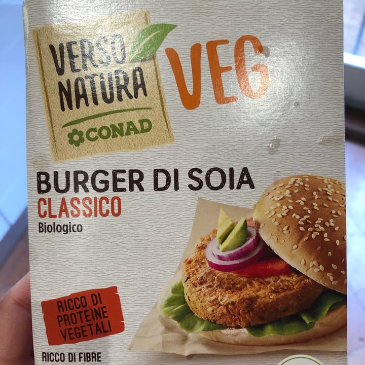 photo of Verso Natura Conad Veg Burger di soia classico shared by @sissiii on  06 Mar 2022 - review