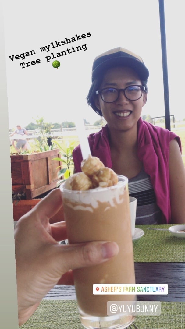 photo of Asher's Corner Cafe @ Ashers Farm Sanctuary Caramel Popcorn Milkshake shared by @cathlee25 on  15 Mar 2020 - review