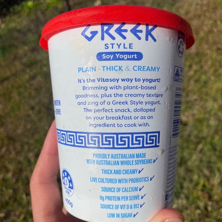 photo of Vitasoy Greek Style Soy Yoghurt shared by @earthling-joel on  01 Sep 2022 - review