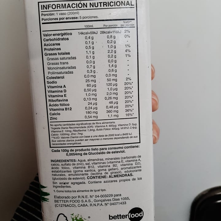 review photo of Vrink Vrink Original de Almendras Sin AzĂşcar shared by @abrilmilena on 22 Sep 2021 - review