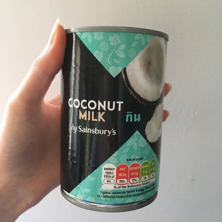 photo of Sainsbury's Coconut milk shared by @cheapsoybean on  15 Dec 2020 - review