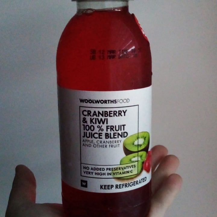 photo of Woolworths Food Cranberry & Kiwi Juice shared by @sh0na on  26 Feb 2022 - review