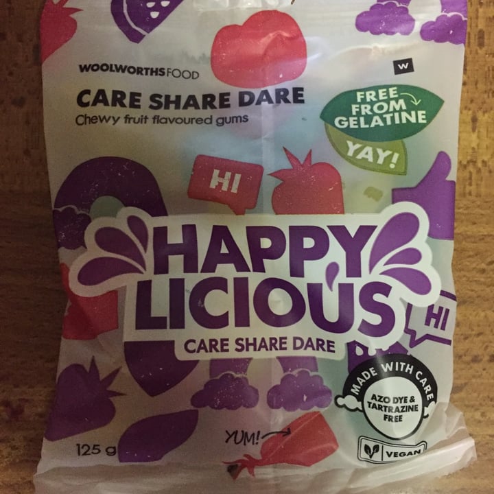 photo of Woolworths Happy licious fruit gums shared by @janetfs on  12 Aug 2021 - review