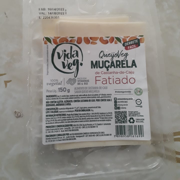 review photo of Vida Veg mussarela shared by @soniarocha2 on 20 May 2022 - review
