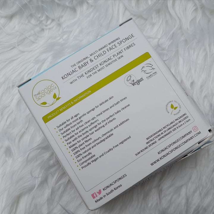 photo of The Konjac sponge company The Korean Konjac Sponge Baby shared by @angela78 on  05 Feb 2021 - review